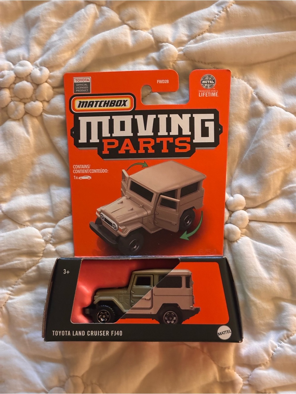 Matchbox Match Moving Parts Toyota Land Cruiser FJ40 - Tan